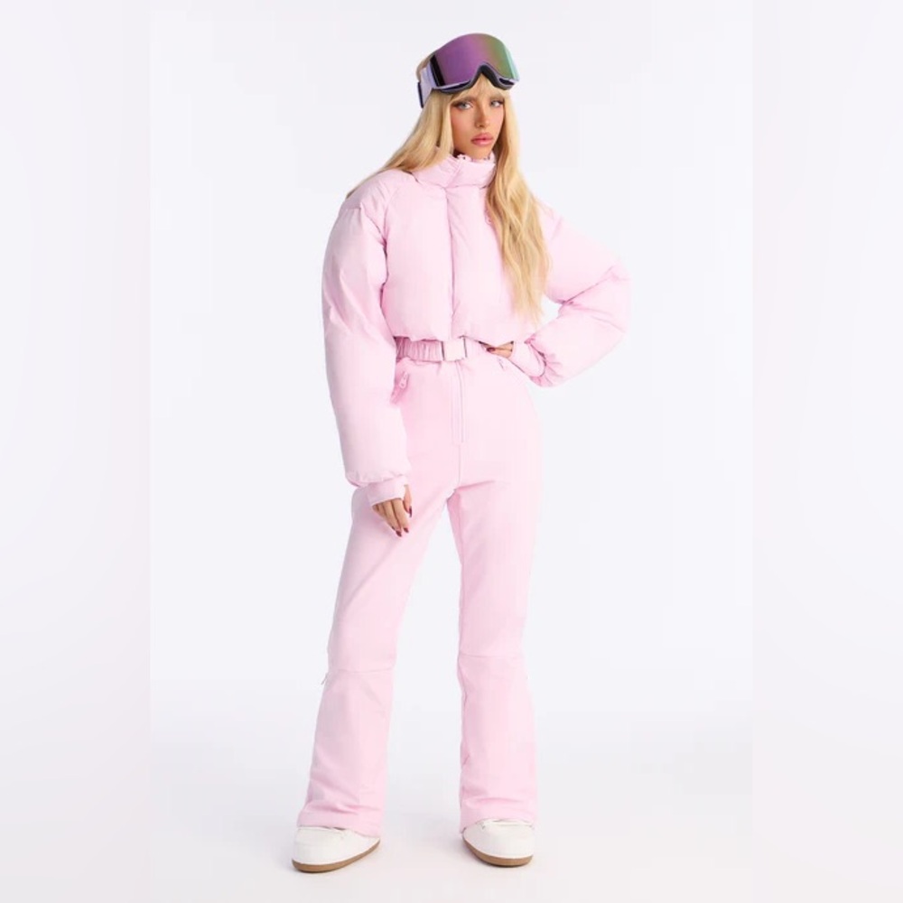 Snow Play Ski Jumpsuit - Light Pink